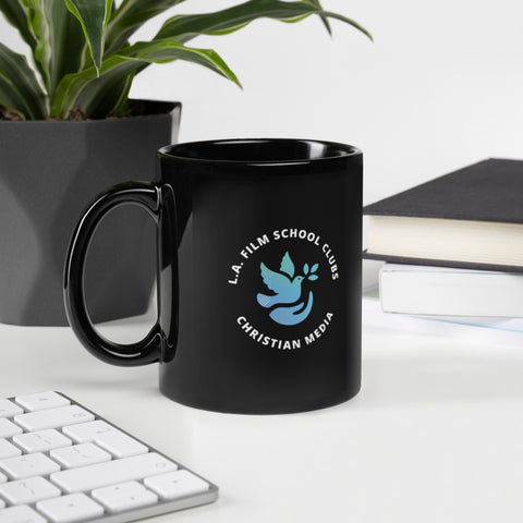 Student Clubs – Christian Media Black Glossy Mug