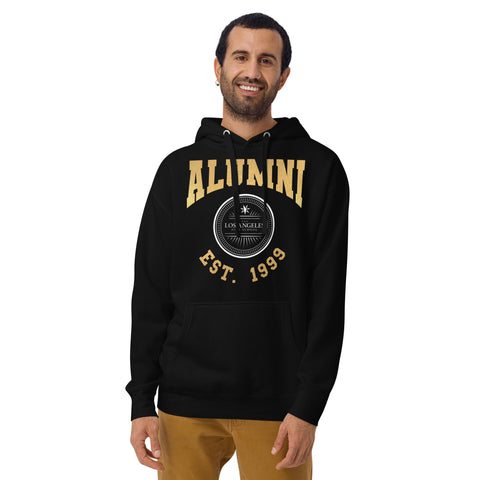 Alumni Seal Est. On Front Metallic Unisex Hoodie