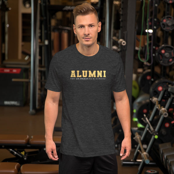 Alumni Text Solid Metallic Unisex t-shirt
